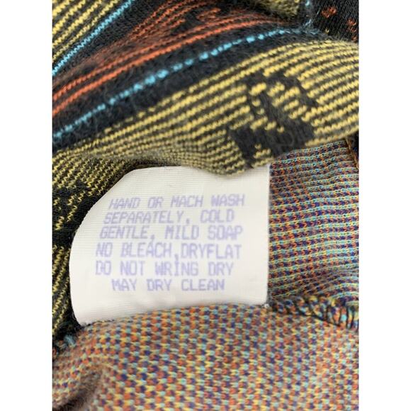 Vintage Christian de Castelnau Liquette Top Avant Garde Soft Cotton Large Aztec - Picture 9 of 10